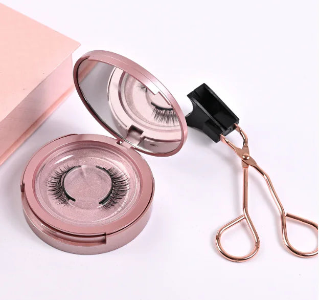 Quantum Magnetic Eyelashes with 3 Pairs and Curling Tool