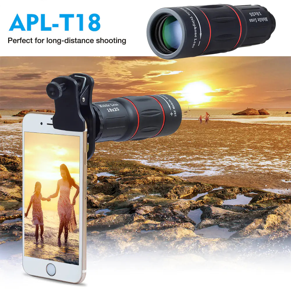18x Smartphone Telephoto Lens with Smart Focus